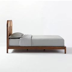 Rio Luxury Solid Wood Rattan Bed - All Sizes