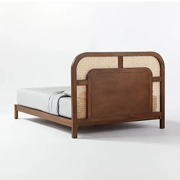 Rio Luxury Solid Wood Rattan Bed - All Sizes