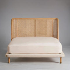 Aster Curved Headboard Rattan Bed- All Sizes