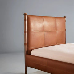 Puebla Leather Upholstered Bed - All Sizes