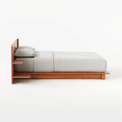 Iris Solid Acacia Wood Bed With Nightstands- All Sizes