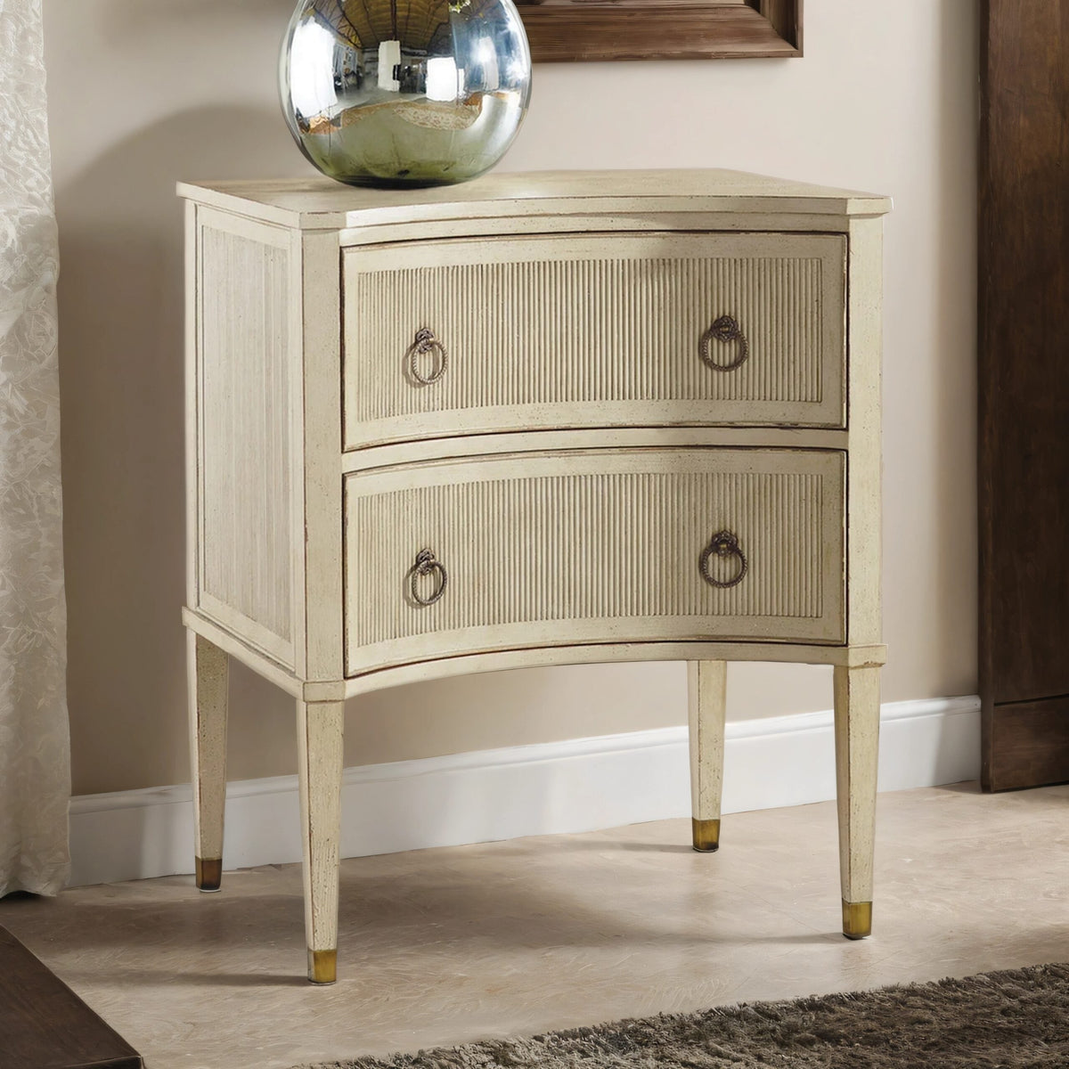 Clara Antique Wooden Bedside