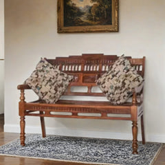 Modern Hollis Classy Stylish Solid Sheesham Wood Seating Bench
