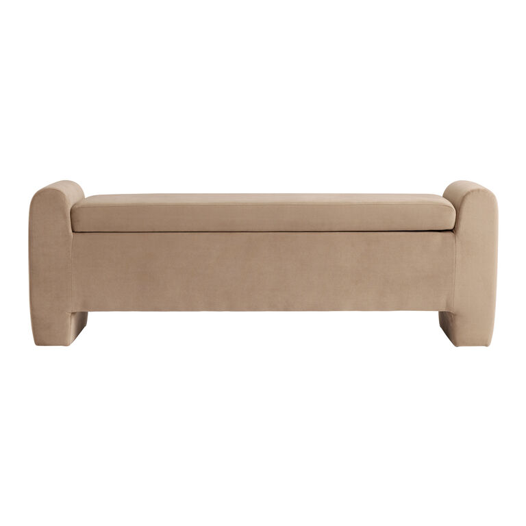 Luna Velvet Upholstered Storage Bench
