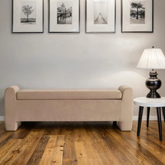Luna Velvet Upholstered Storage Bench