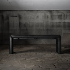 Viola Luxury Leather Upholstered Bench In Black