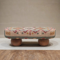 Amira Rounded Statement Upholstered Bench