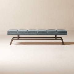 Socca Suede & Steel Bench