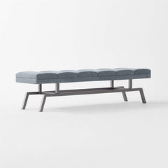 Socca Suede & Steel Bench