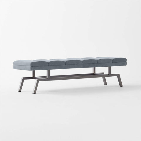 Socca Suede & Steel Bench