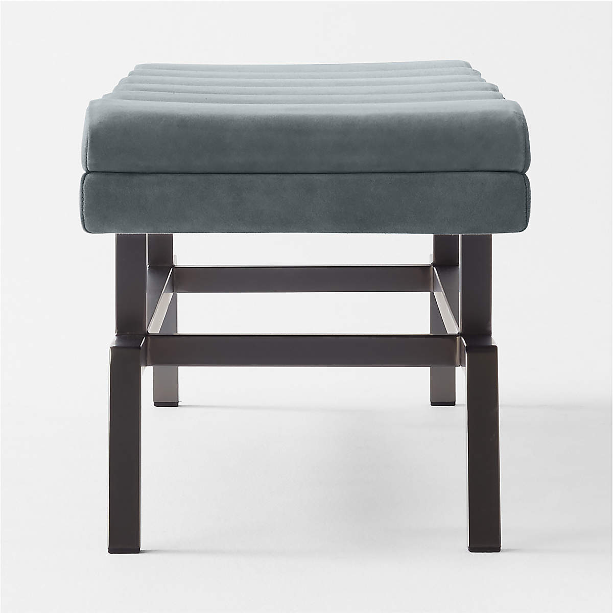 Socca Suede & Steel Bench