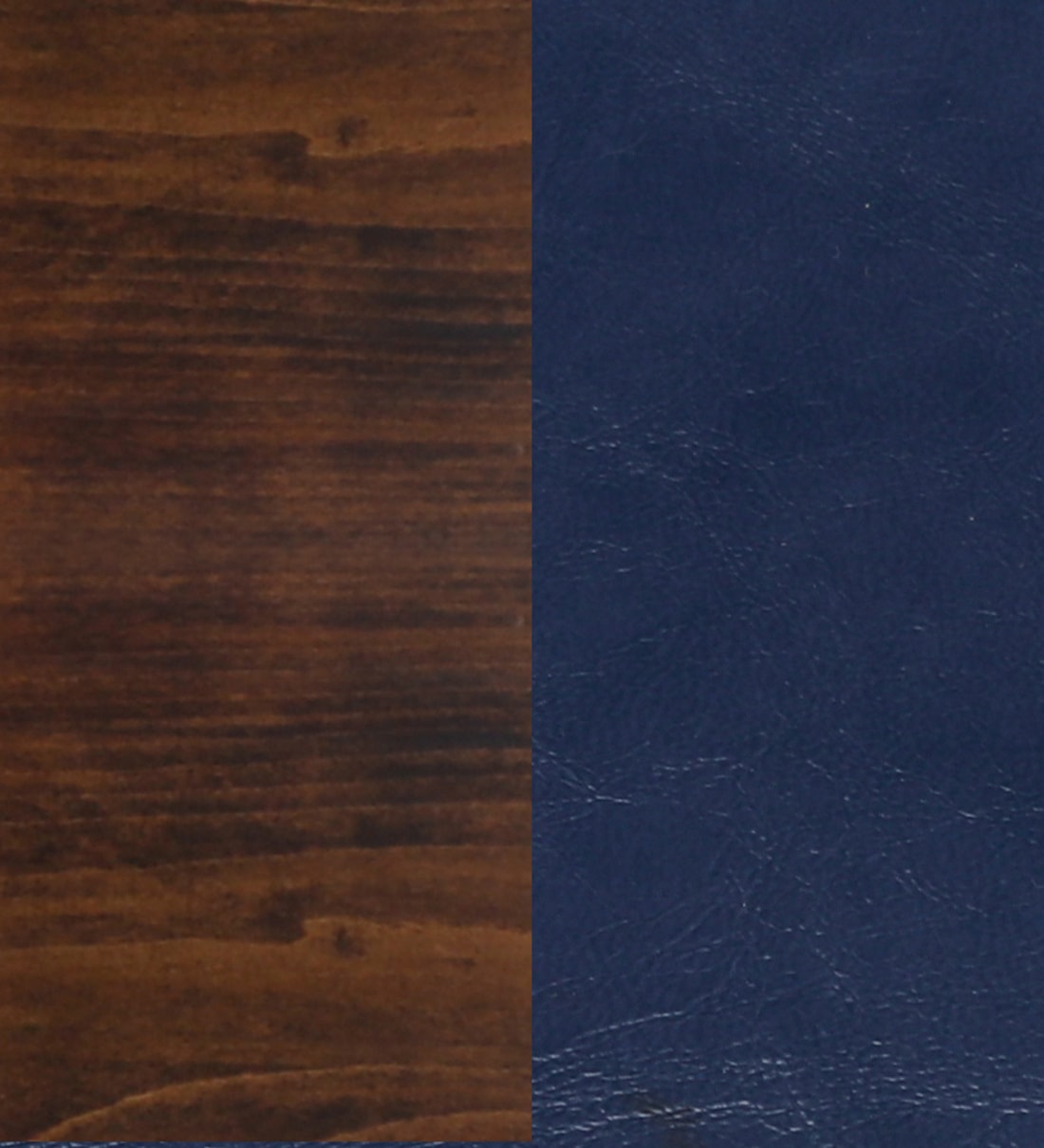 Modern Solid Wood Rocking Chair in Brown & Dark Blue Colour