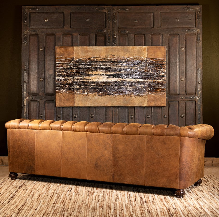 Munich Buffalo Leather Chesterfield Sofa