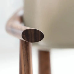 Modern Stylish Solid Walnut Arm Chair