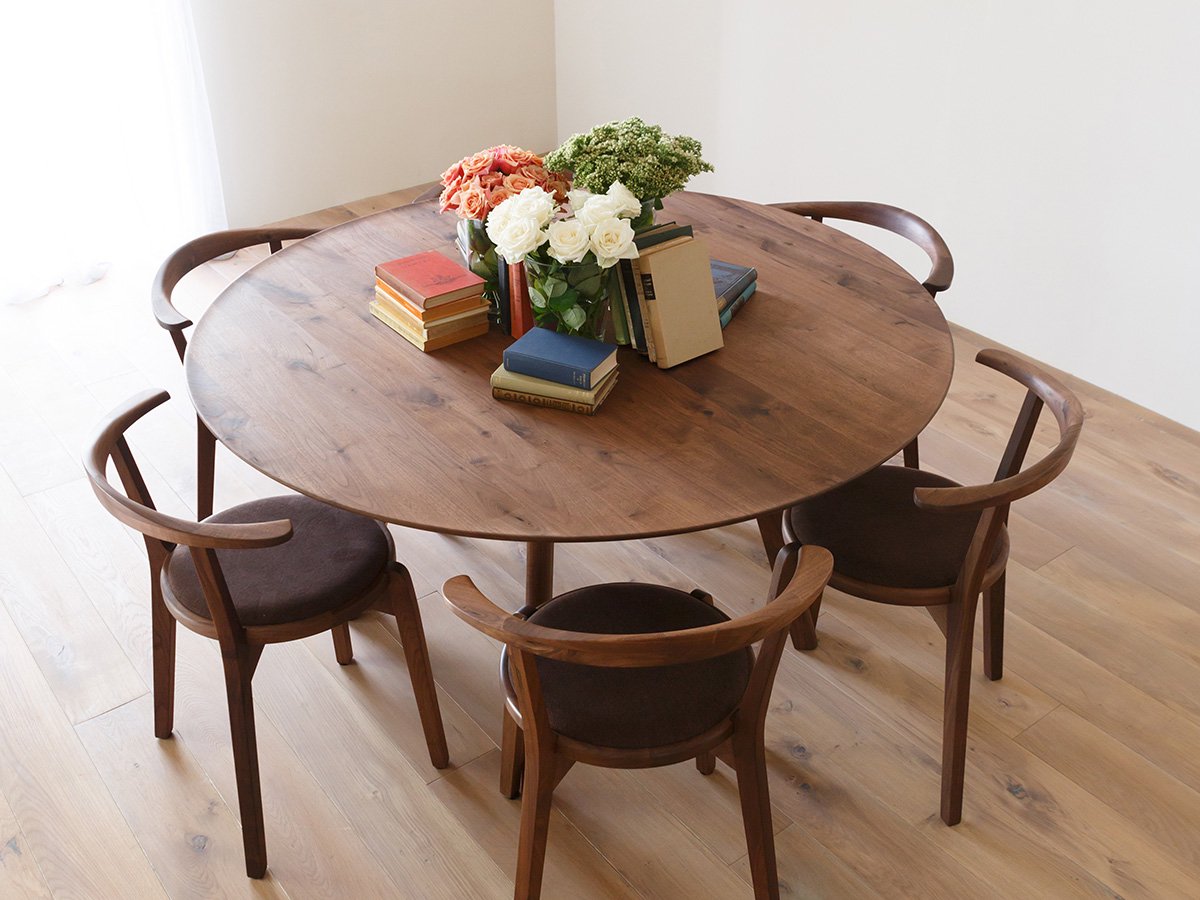 Viola Solid Teakwood Round Dining Table Set – 4 Seater, 6 Seater – All Sizes