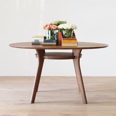 Viola Solid Teakwood Round Dining Table Set – 4 Seater, 6 Seater – All Sizes