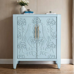 Dove Solid Oak Storage Cabinet