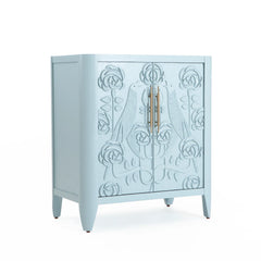 Dove Solid Oak Storage Cabinet