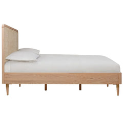 Vintage Solid Wood Rattan Bed - All Sizes