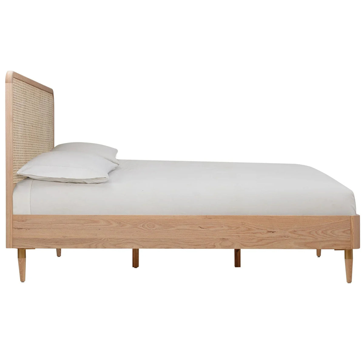 Vintage Solid Wood Rattan Bed - All Sizes