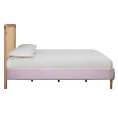 Premium Rattan Curved Arch Solid Wood Bed - All Sizes