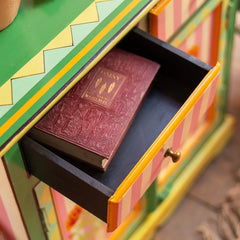 Marigold Hand Painted Mango Wood Cabinet