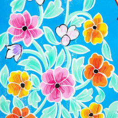 Floral Mango Wood Hand Painted Cabinet