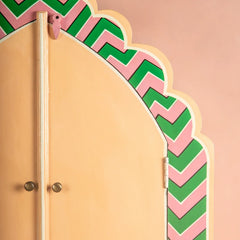 Jaipur Style Hand Painted Mango Wood Cabinet