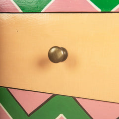 Jaipur Style Hand Painted Mango Wood Cabinet