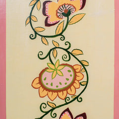 Jaipur Style Hand Painted Mango Wood Cabinet