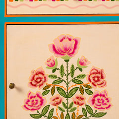 Jaipur Style Hand Painted Mango Wood Cabinet