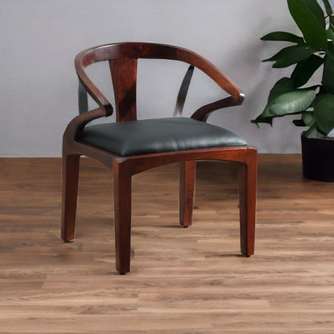 Classic Sheesham Wood Arm Chair In Honey Oak Finish