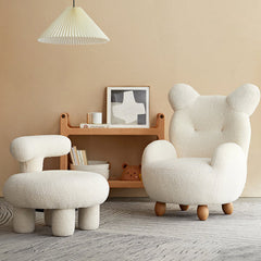 Kids Bear Inspired Bouclé Sofa Chair