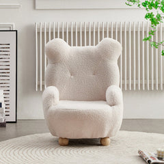 Kids Bear Inspired Bouclé Sofa Chair