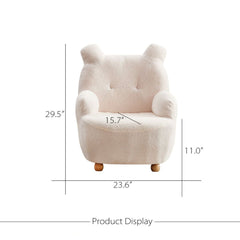 Kids Bear Inspired Bouclé Sofa Chair