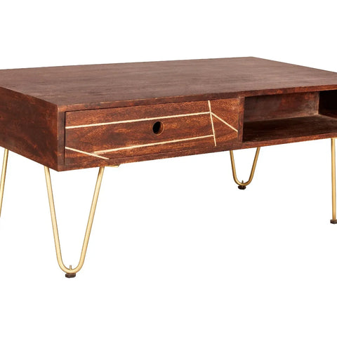Picasso Dark Mango Wood Coffee Table