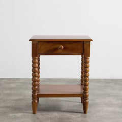 Prague Solid Wood Bedside Table