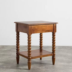 Prague Solid Wood Bedside Table