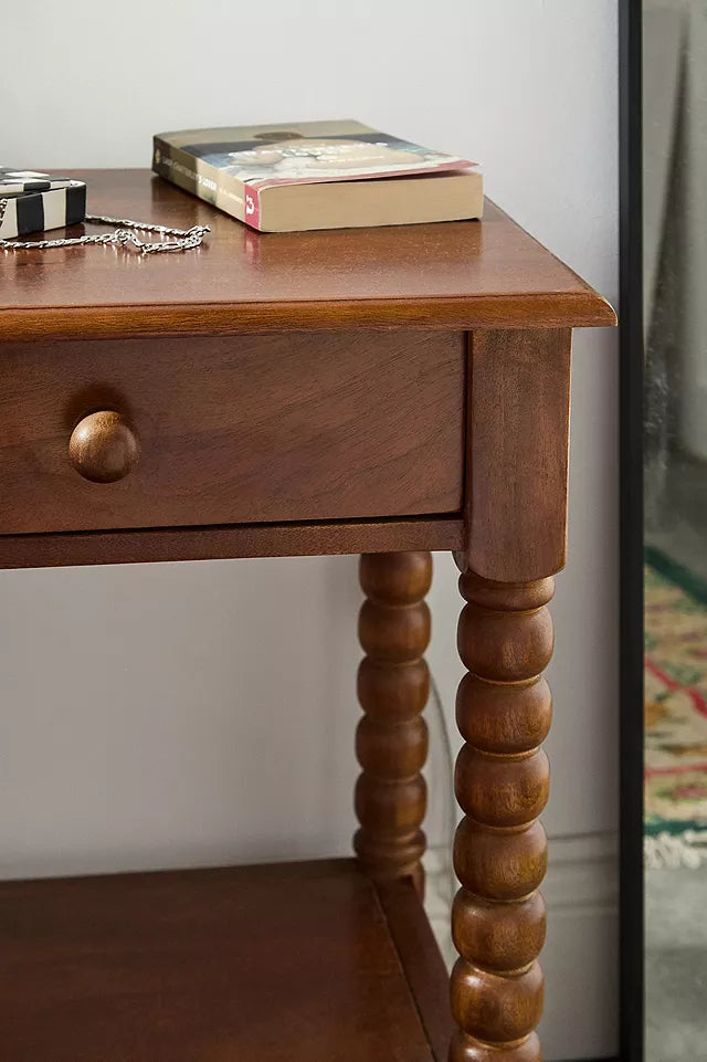 Prague Solid Wood Bedside Table