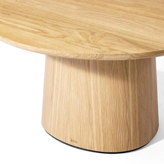 Modern-Looking Round Coffee Table | Natural Finish