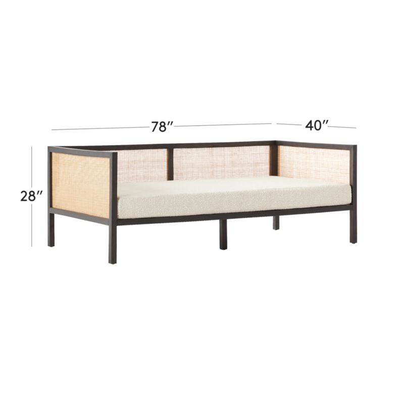 Premium Cane & Solid Wood Outdoor Daybed