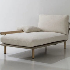 Modern Fabric Daybed Sofa In Beige Colour