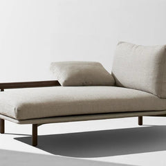 Modern Fabric Daybed Sofa In Beige Colour