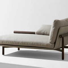 Modern Fabric Daybed Sofa In Beige Colour