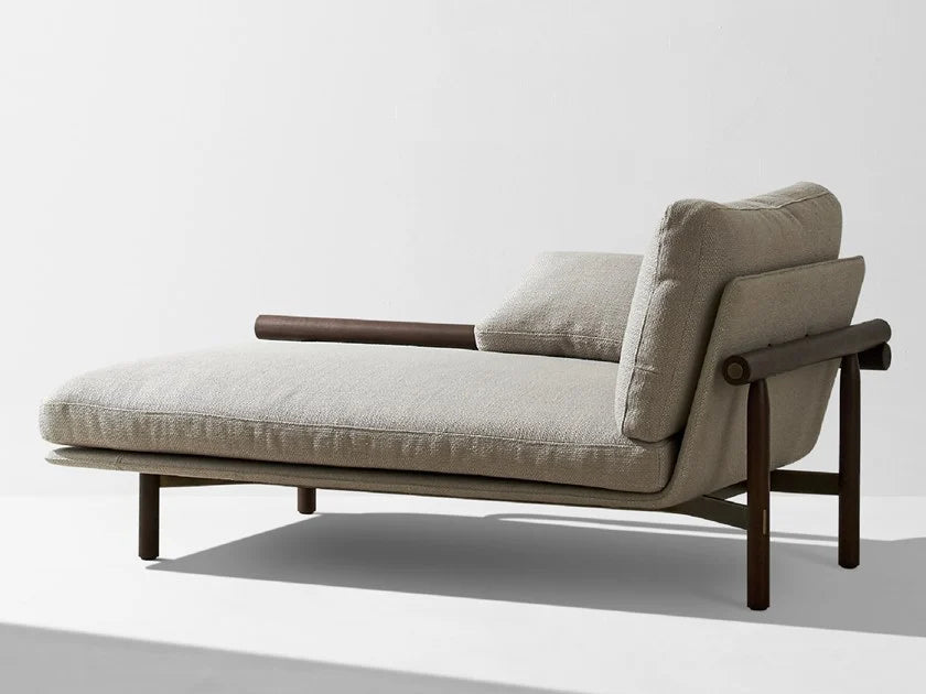 Modern Fabric Daybed Sofa In Beige Colour