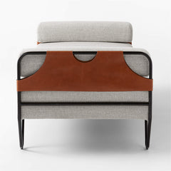 Modern Grey Upholstered Daybed