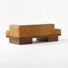 Modern Brown Leatherette Daybed