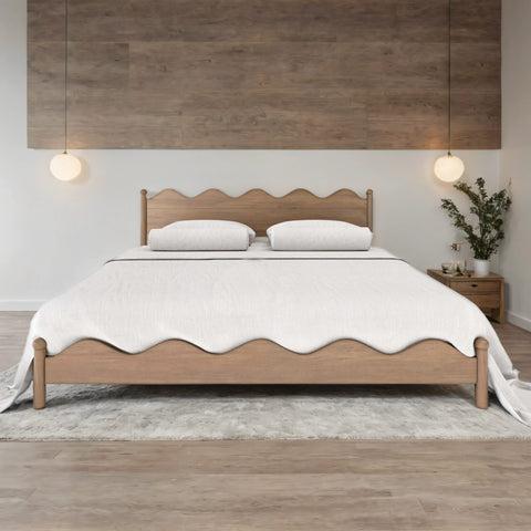Claudia Solid Wood Statement Bed – All Sizes