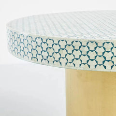 Amaya Luxury Bone Inlay Round Dining Table
