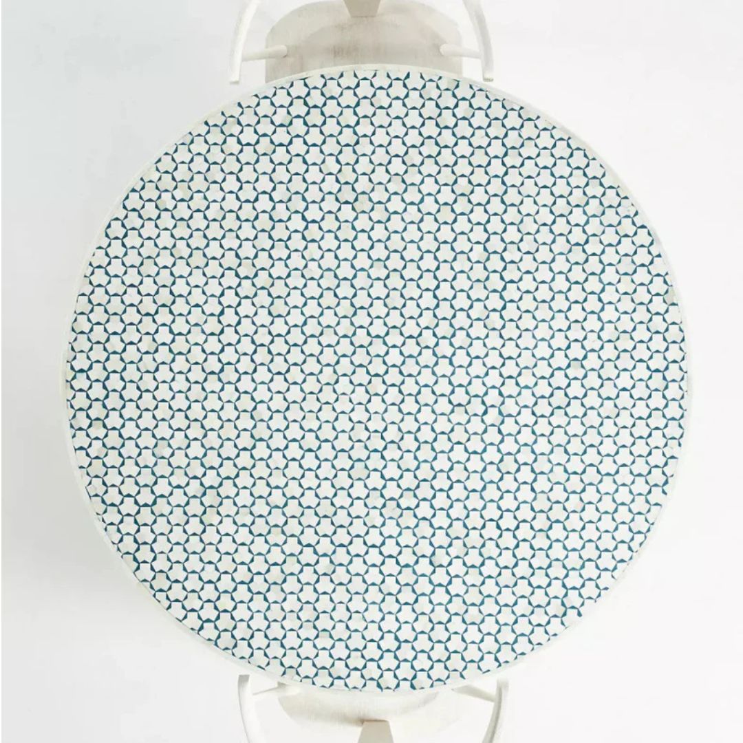 Amaya Luxury Bone Inlay Round Dining Table